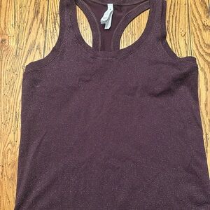 Athleta Women's Momentum Tank Top Purple Metallic Medium